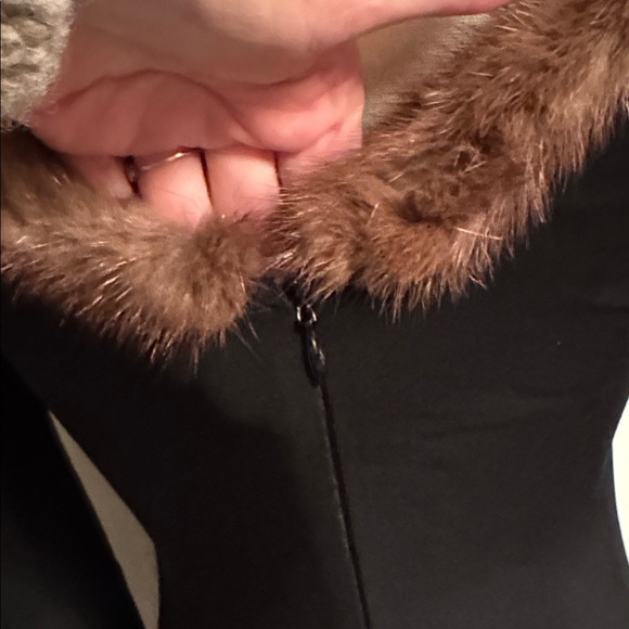 Vintage mink trimmed Dress - Picture 7 of 12